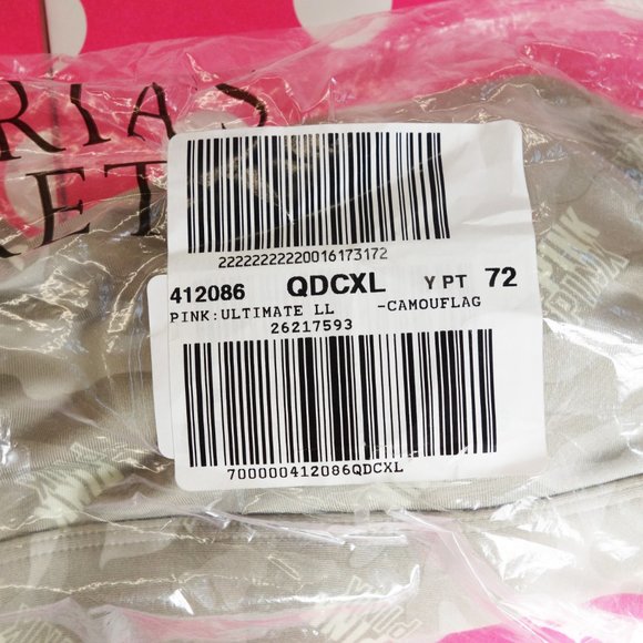 VS PINK Ultimate Lightly Lined Sports Bra Camo XL - Picture 7 of 9